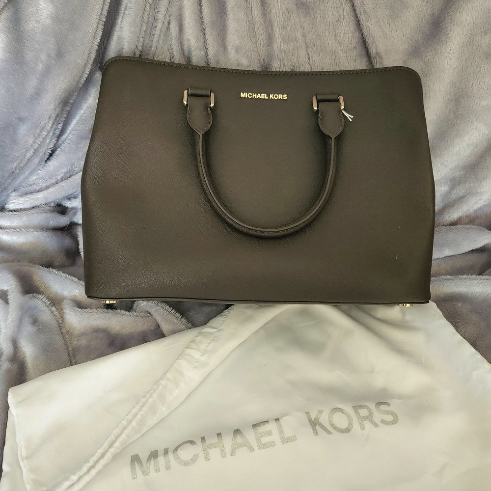 Michael Kors Savannah Saffiano Leather Large Satchel